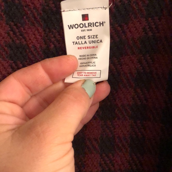 Women’s OS Woolrich blanket 🧣 scarf-reversible BN - Picture 4 of 9